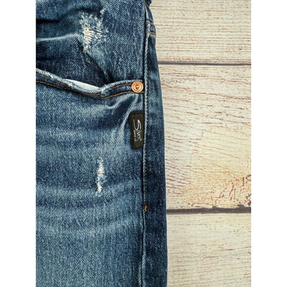 Silver Jeans Co Frisco Straight Jeans Mens 31x30 Blue Medium Wash Denim - Picture 3 of 12